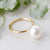 Classic Gold Pearl Ring