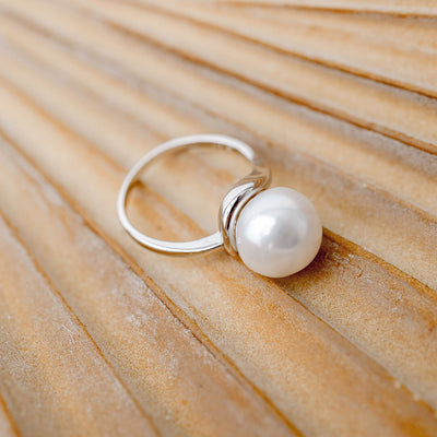 South Sea Pearl Cup Ring