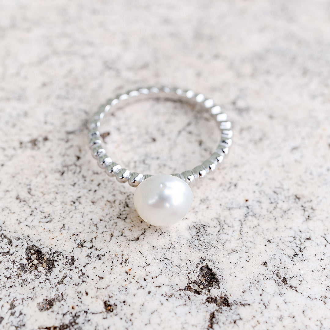 Silver Bubbled Ring