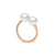 Rose Gold Double Pearl Ring