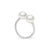 White Gold Double South Sea Pearl ring