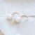 Rose Gold Pearl Hook Earrings